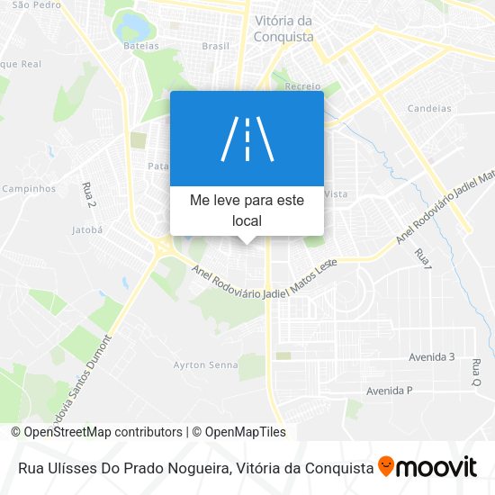 Rua Ulísses Do Prado Nogueira mapa