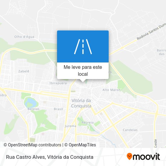 Rua Castro Alves mapa