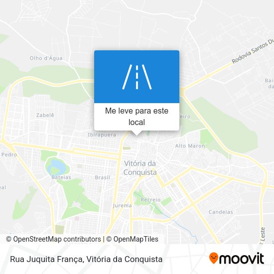 Rua Juquita França mapa