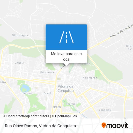 Rua Olávo Ramos mapa