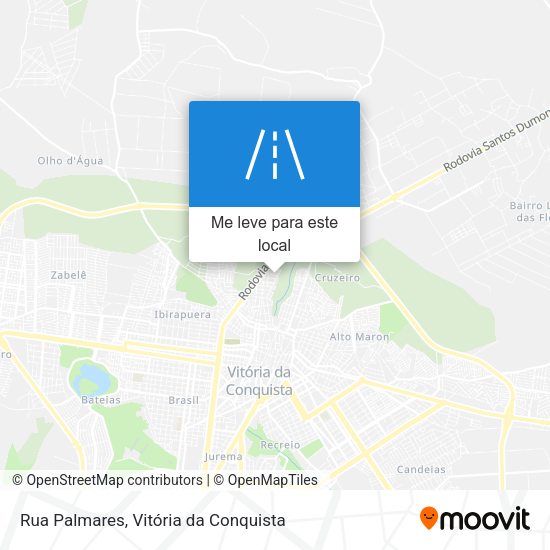 Rua Palmares mapa