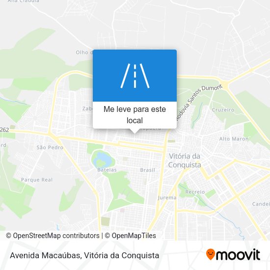 Avenida Macaúbas mapa