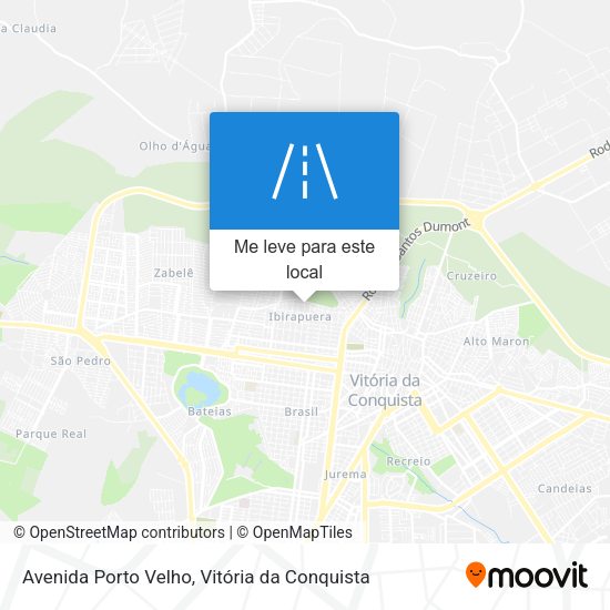 Avenida Porto Velho mapa