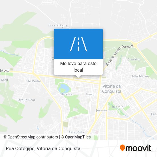 Rua Cotegipe mapa