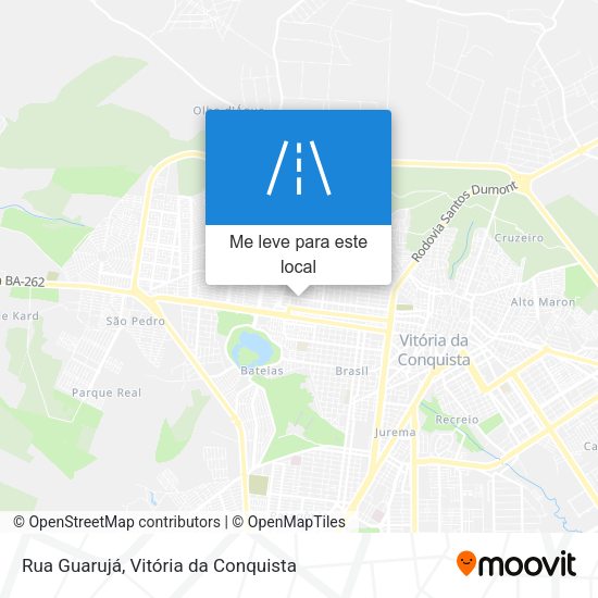 Rua Guarujá mapa