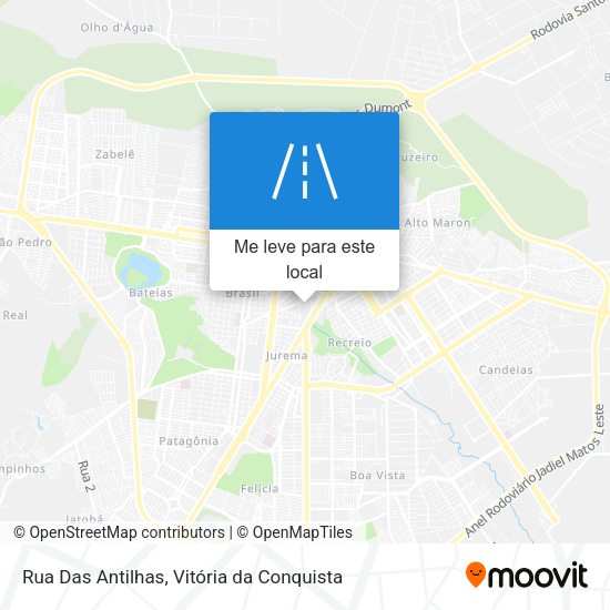 Rua Das Antilhas mapa