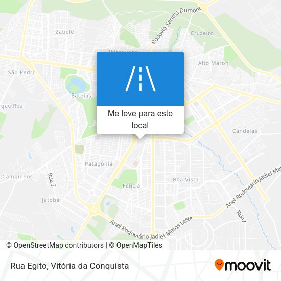 Rua Egito mapa