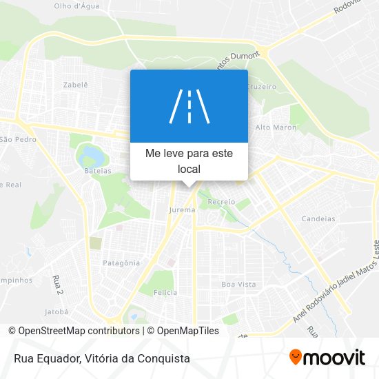Rua Equador mapa