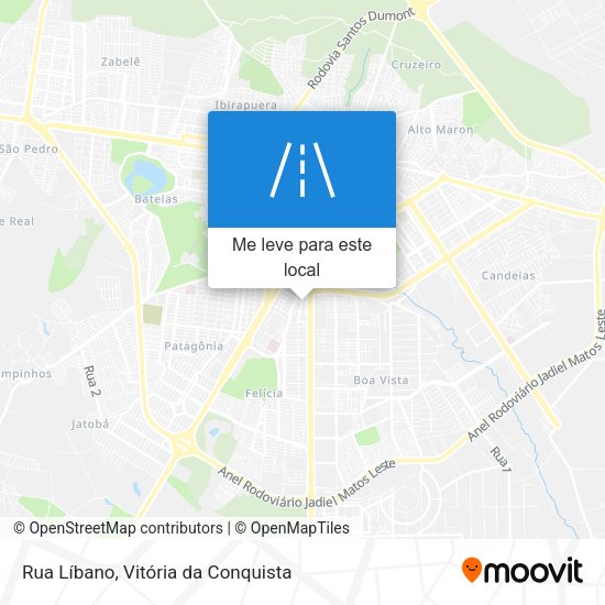 Rua Líbano mapa
