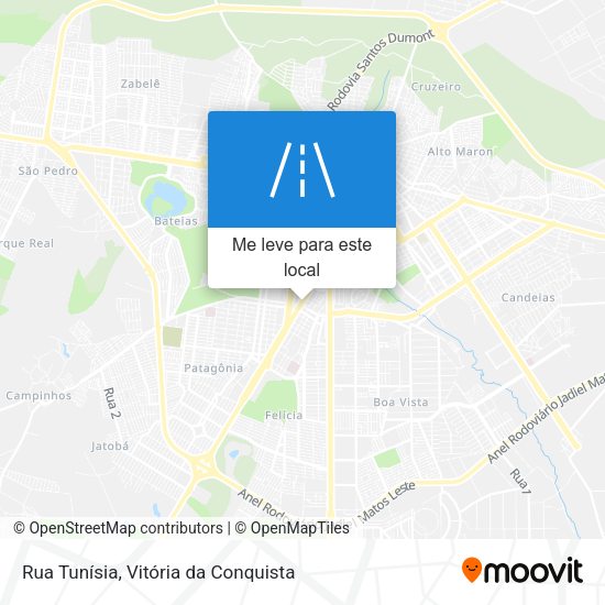Rua Tunísia mapa