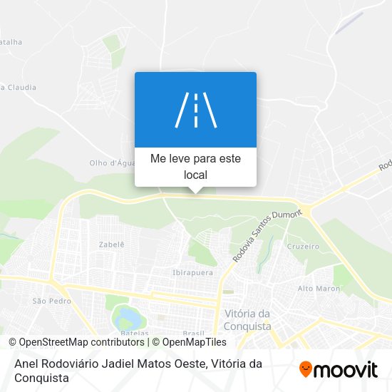 Anel Rodoviário Jadiel Matos Oeste mapa