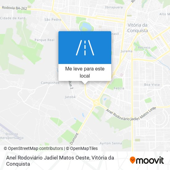 Anel Rodoviário Jadiel Matos Oeste mapa