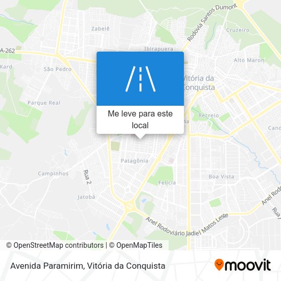 Avenida Paramirim mapa