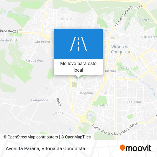 Avenida Paraná mapa
