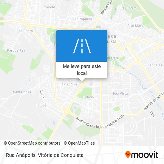 Rua Anápolis mapa