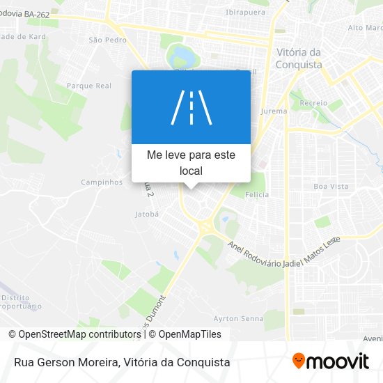 Rua Gerson Moreira mapa