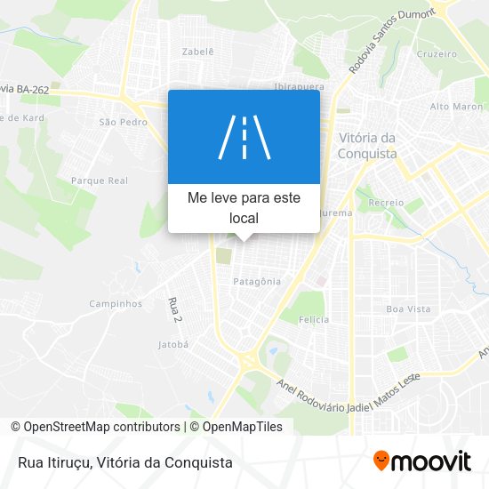 Rua Itiruçu mapa