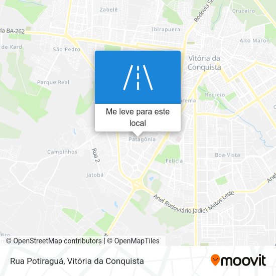 Rua Potiraguá mapa