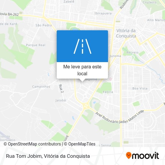 Rua Tom Jobim mapa