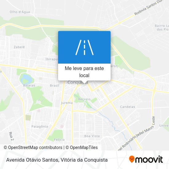 Avenida Otávio Santos mapa