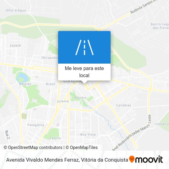 Avenida Vivaldo Mendes Ferraz mapa