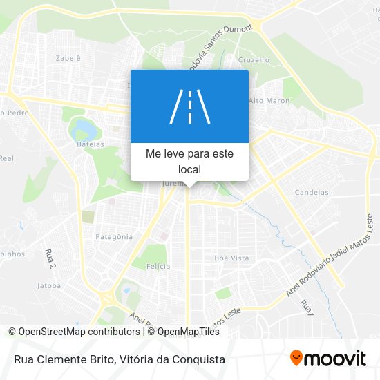 Rua Clemente Brito mapa