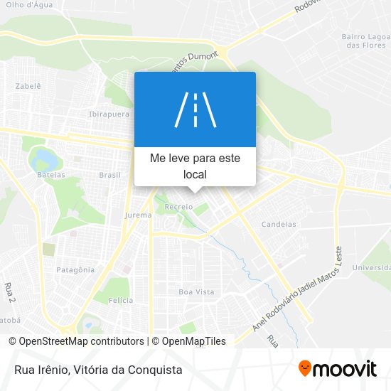 Rua Irênio mapa