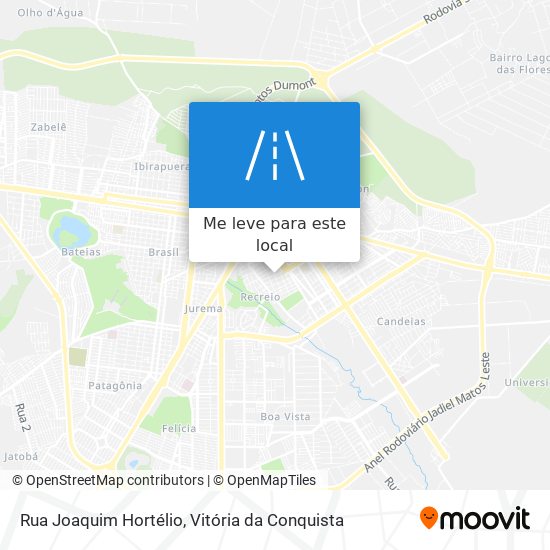 Rua Joaquim Hortélio mapa