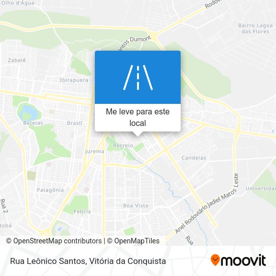 Rua Leônico Santos mapa