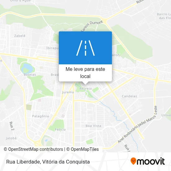 Rua Liberdade mapa
