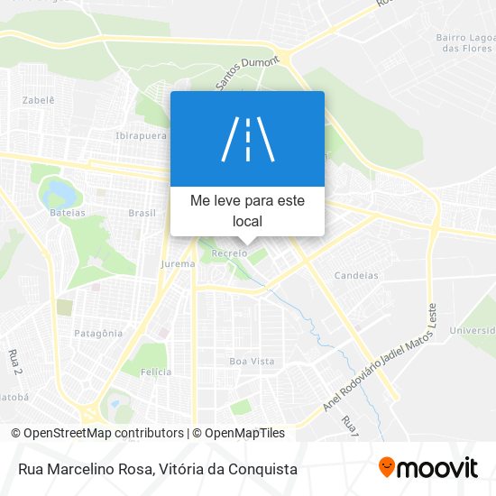 Rua Marcelino Rosa mapa