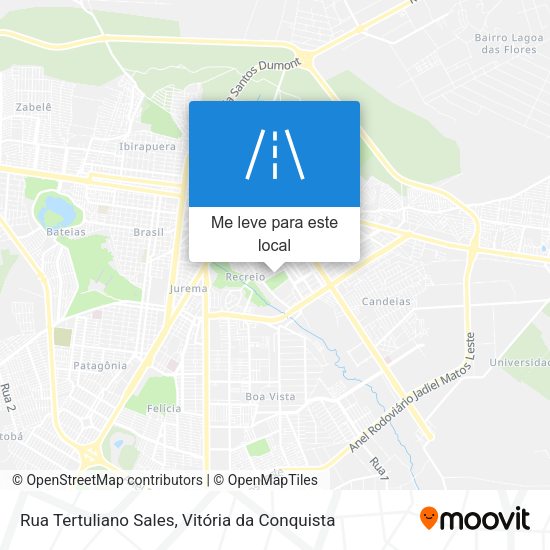 Rua Tertuliano Sales mapa