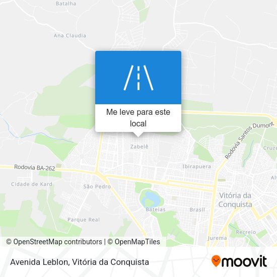 Avenida Leblon mapa