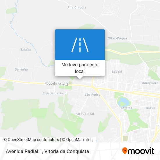 Avenida Radial 1 mapa