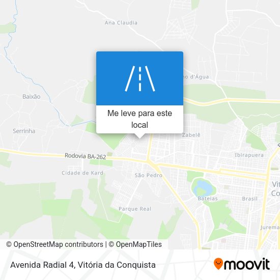 Avenida Radial 4 mapa