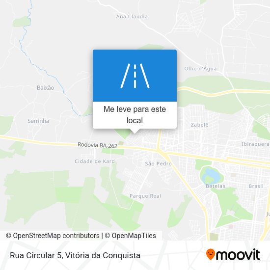 Rua Circular 5 mapa