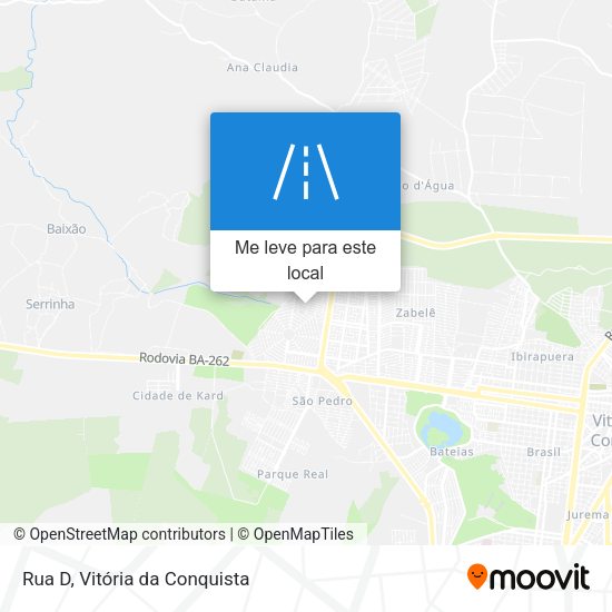 Rua D mapa