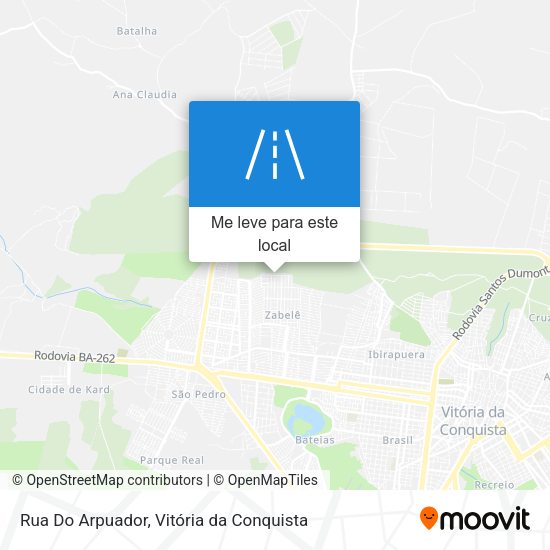 Rua Do Arpuador mapa