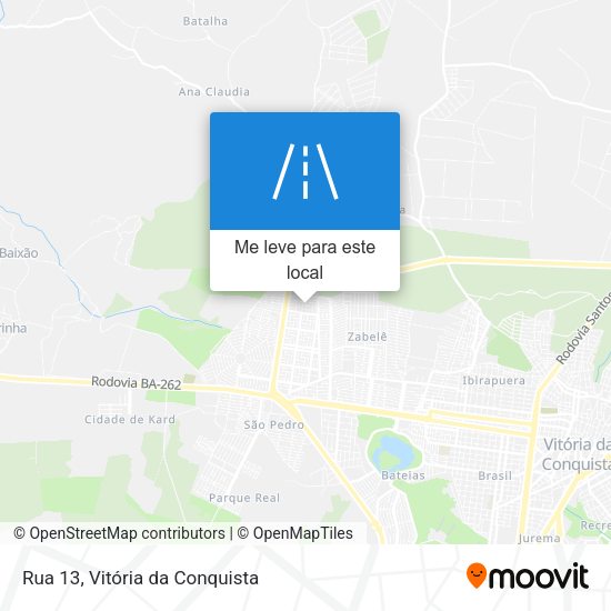 Rua 13 mapa