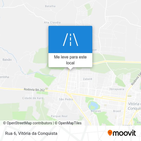 Rua 6 mapa