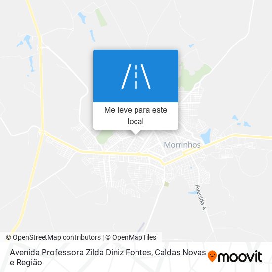 Avenida Professora Zilda Diniz Fontes mapa