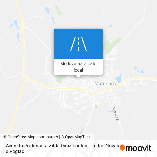 Avenida Professora Zilda Diniz Fontes mapa