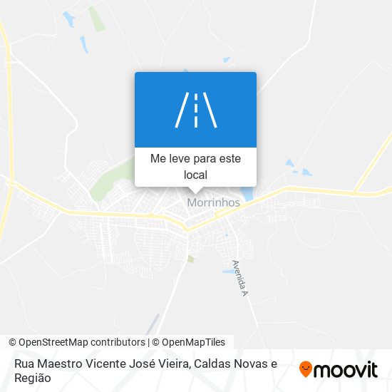 Rua Maestro Vicente José Vieira mapa