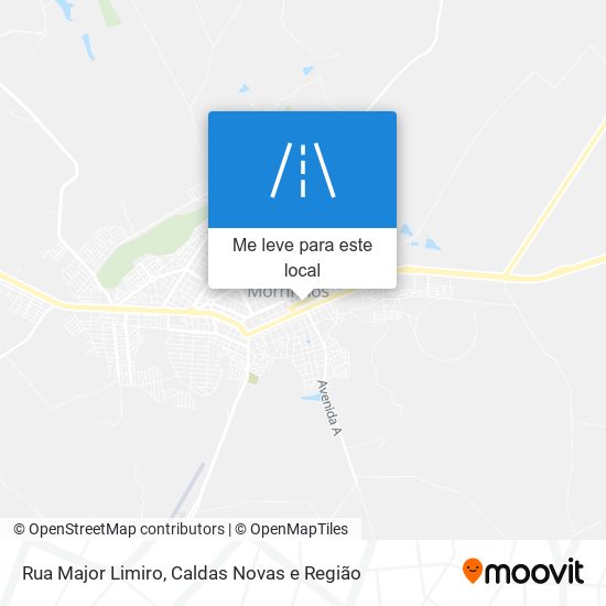 Rua Major Limiro mapa