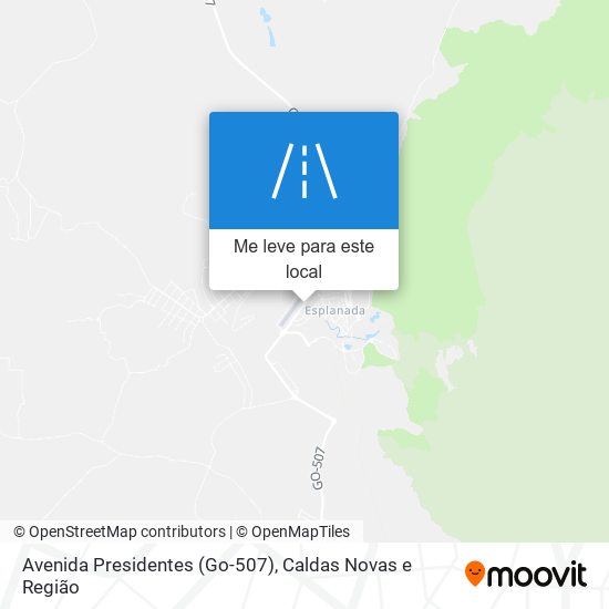 Avenida Presidentes (Go-507) mapa