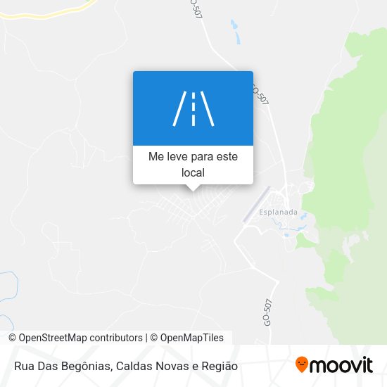 Rua Das Begônias mapa