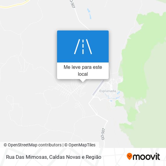 Rua Das Mimosas mapa