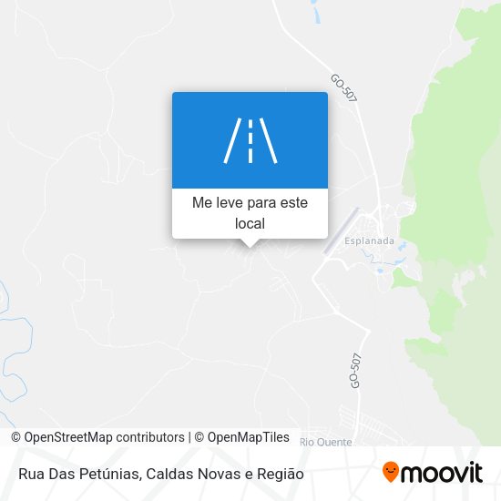 Rua Das Petúnias mapa