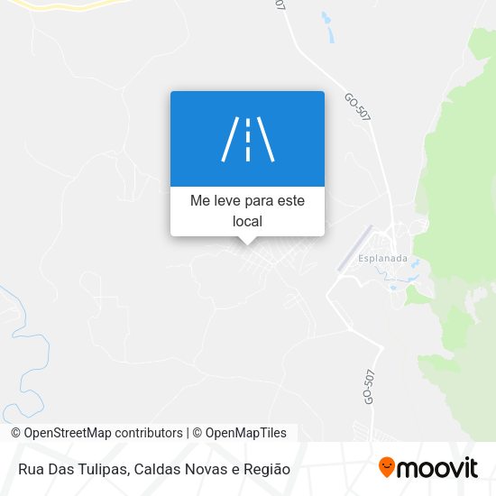 Rua Das Tulipas mapa