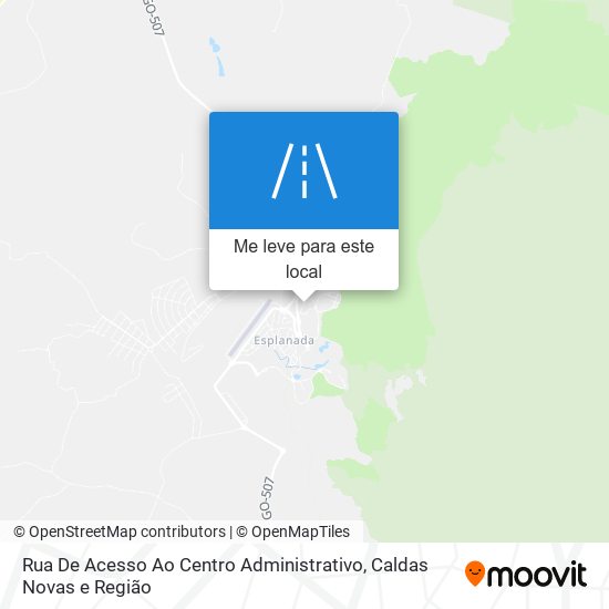 Rua De Acesso Ao Centro Administrativo mapa